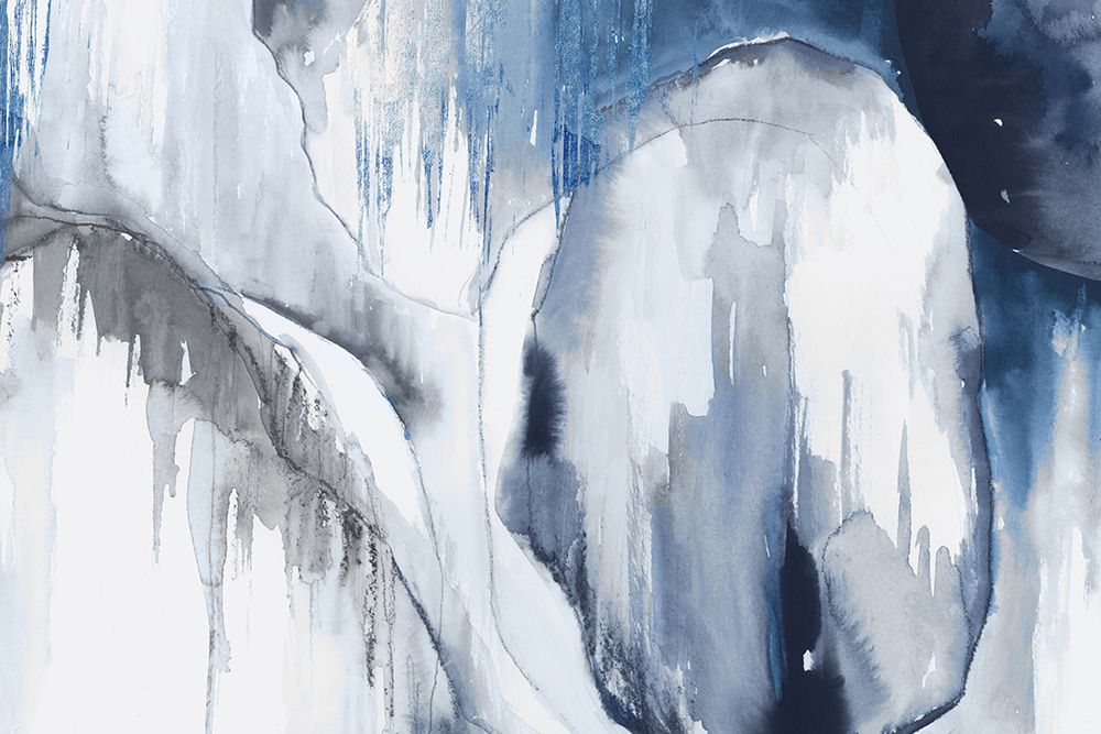 Blue Drips I art print by PI Studio for $57.95 CAD