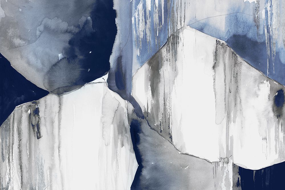 Blue Drips II art print by PI Studio for $57.95 CAD