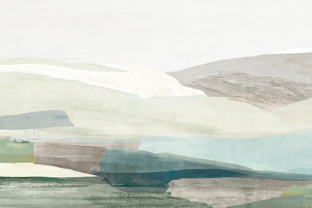 Green Rolling Hills art print by PI Studio for $57.95 CAD
