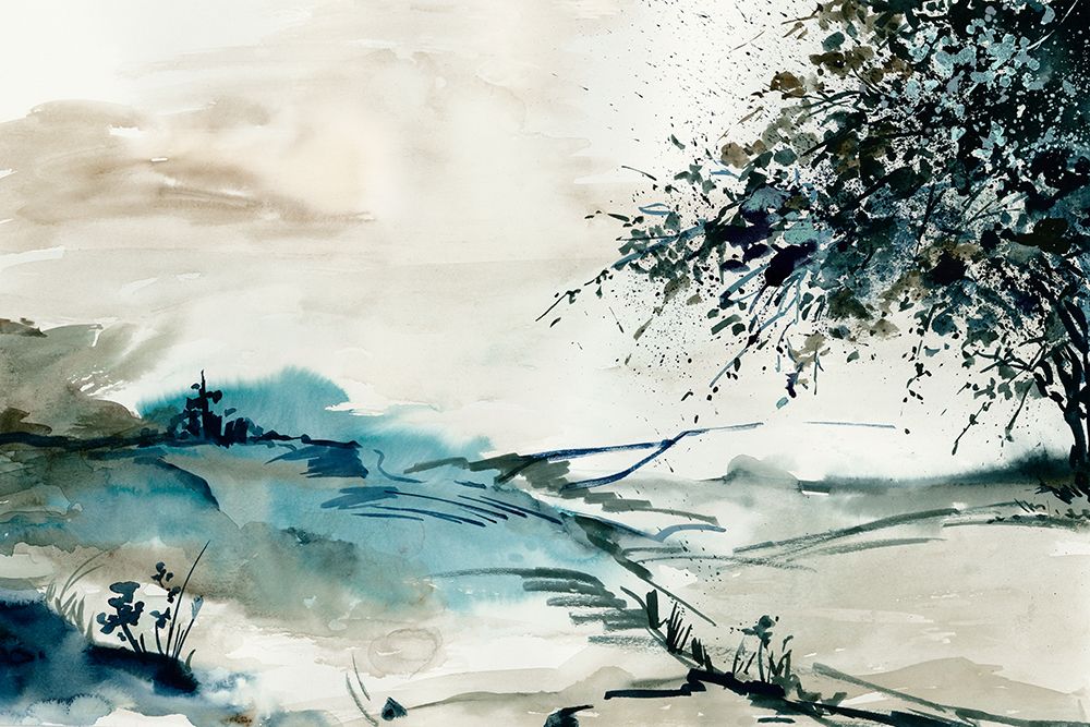 Outlined Landscape art print by PI Studio for $57.95 CAD
