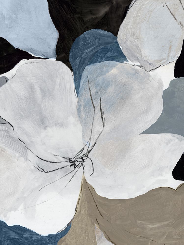 Gray Flowers II art print by PI Studio for $57.95 CAD