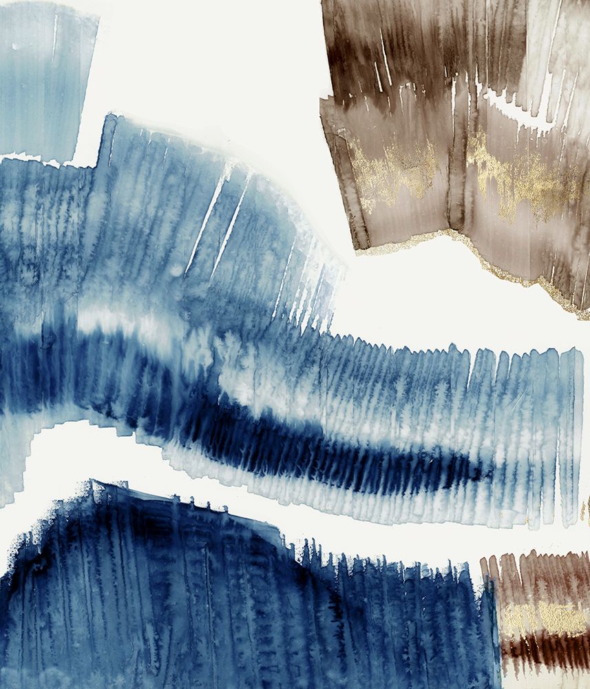 Lines of Blue I art print by PI Studio for $57.95 CAD
