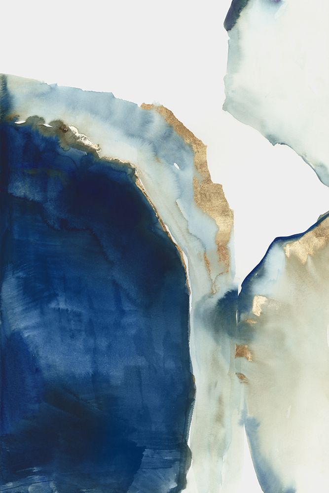 Shapes of Blue Watercolor I art print by PI Studio for $57.95 CAD