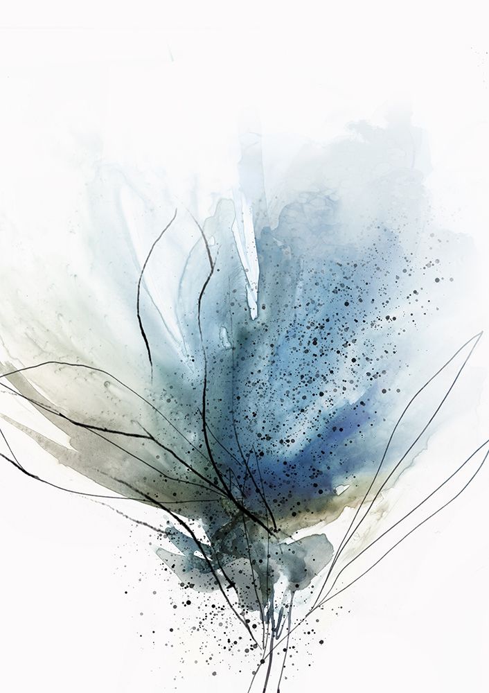 Blooming Blue Flower II art print by PI Studio for $57.95 CAD