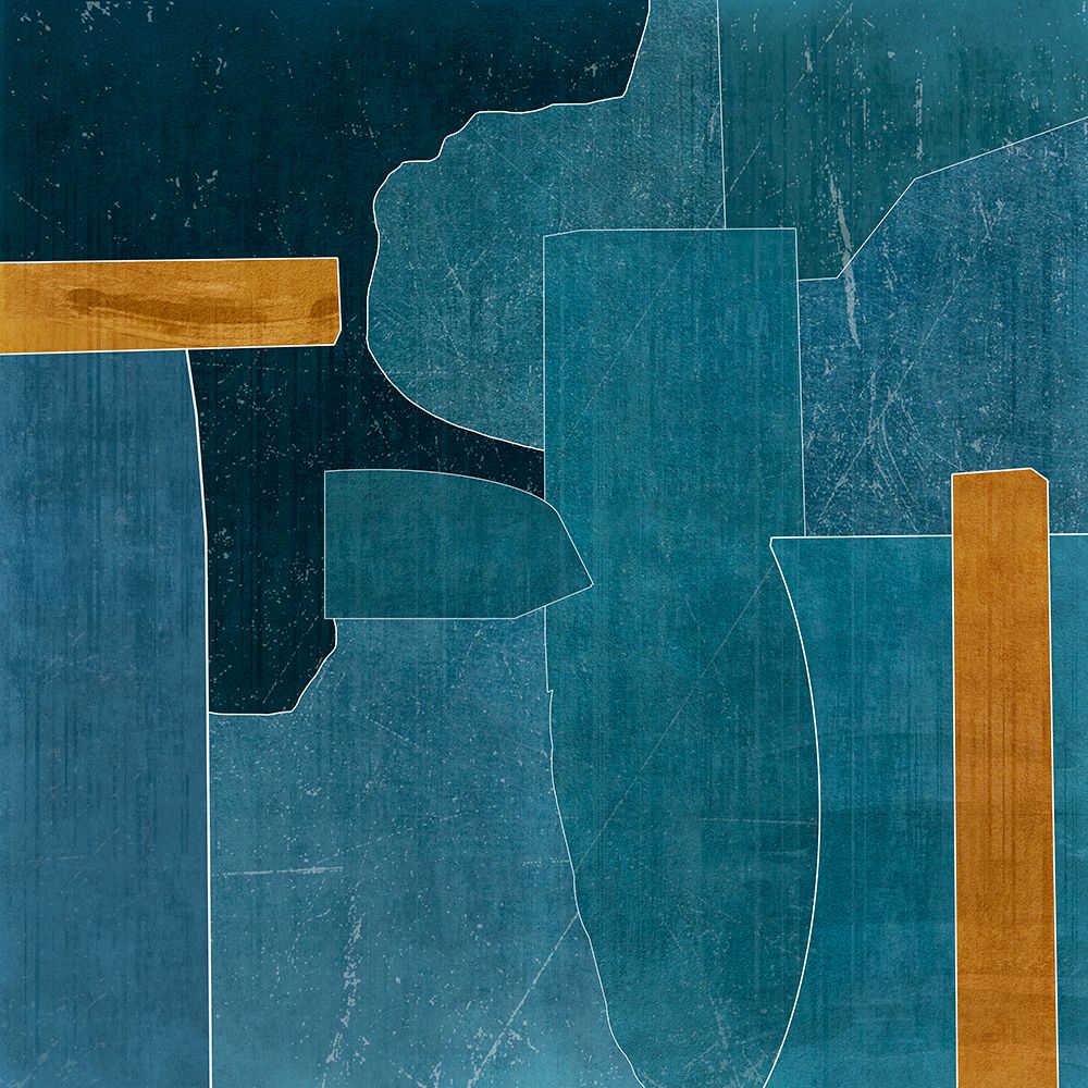 Puzzle Blue Cut Out art print by PI Studio for $57.95 CAD
