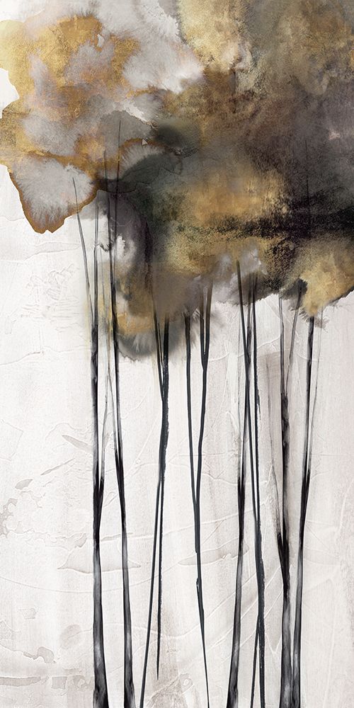 Golden Inky Trees I art print by PI Studio for $57.95 CAD