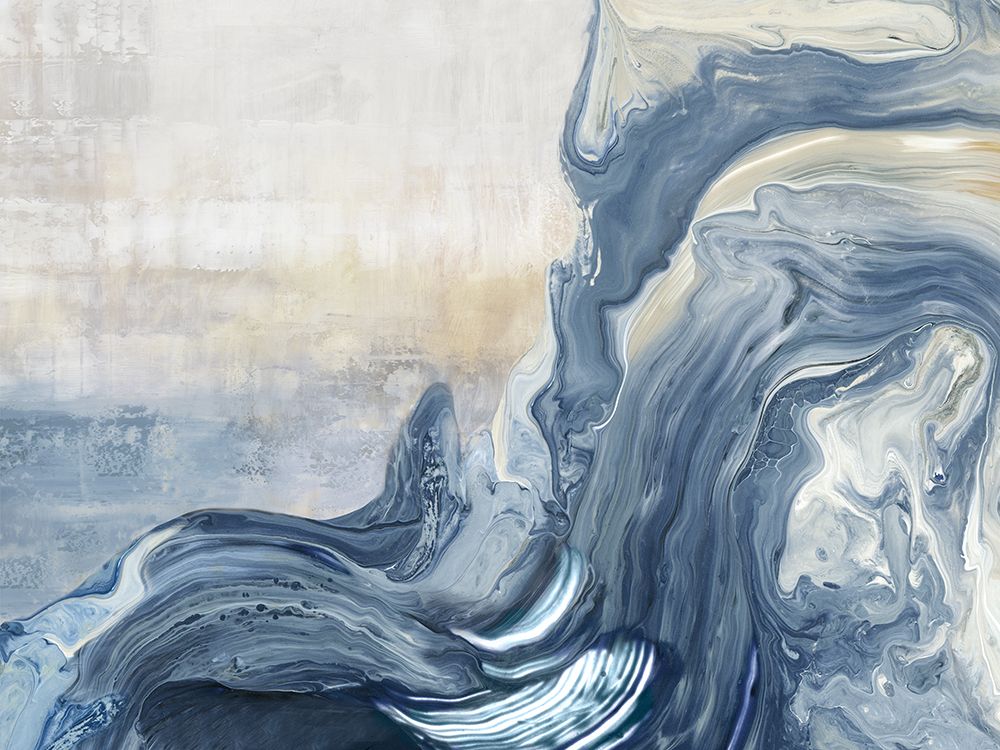 Blue Vulcanic Explosion art print by PI Studio for $57.95 CAD