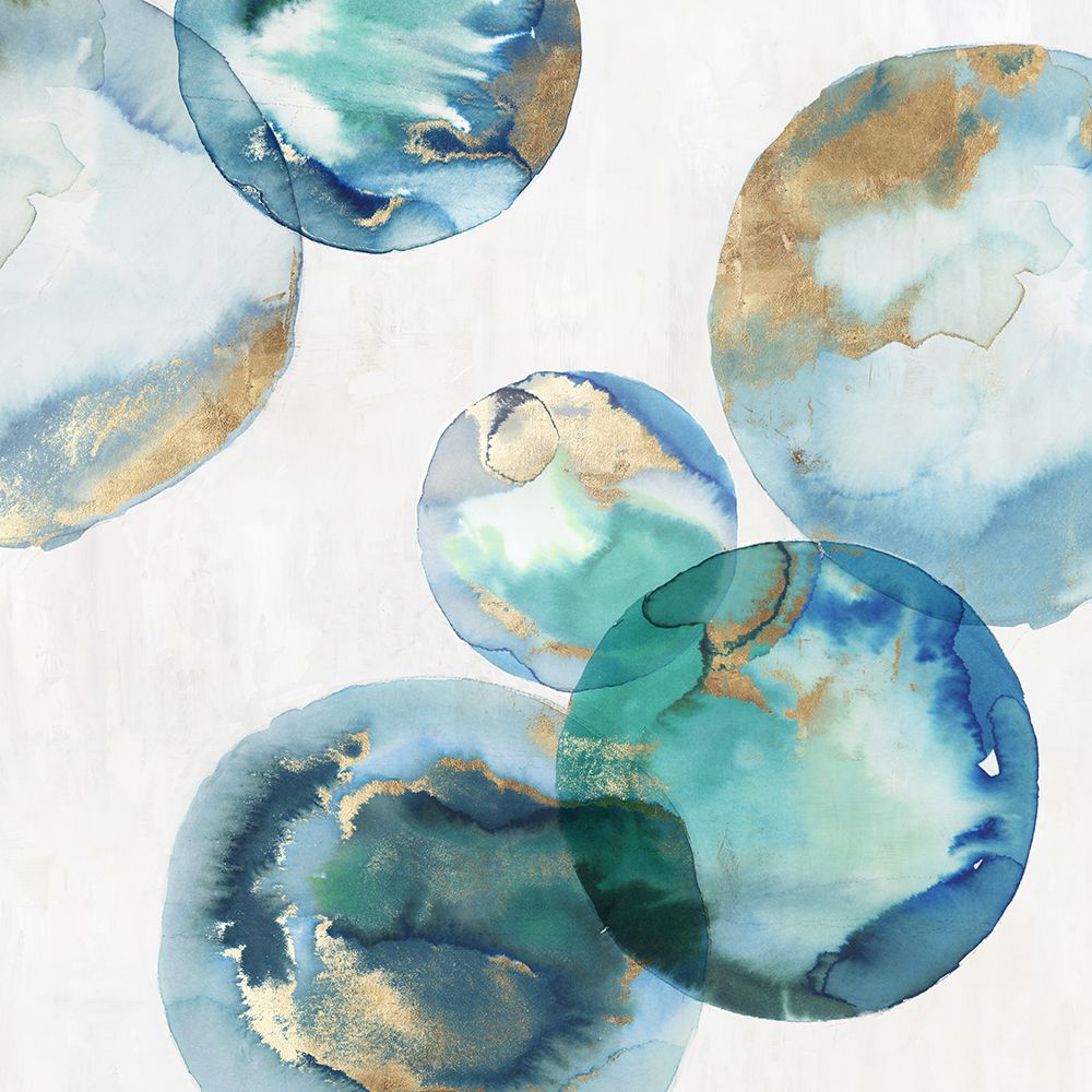 Blue Green Marbles I art print by PI Studio for $57.95 CAD