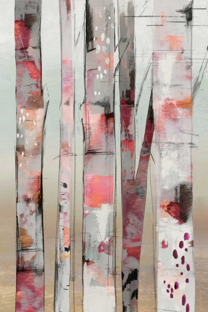 Sunset Birch I art print by Allison Pearce for $57.95 CAD