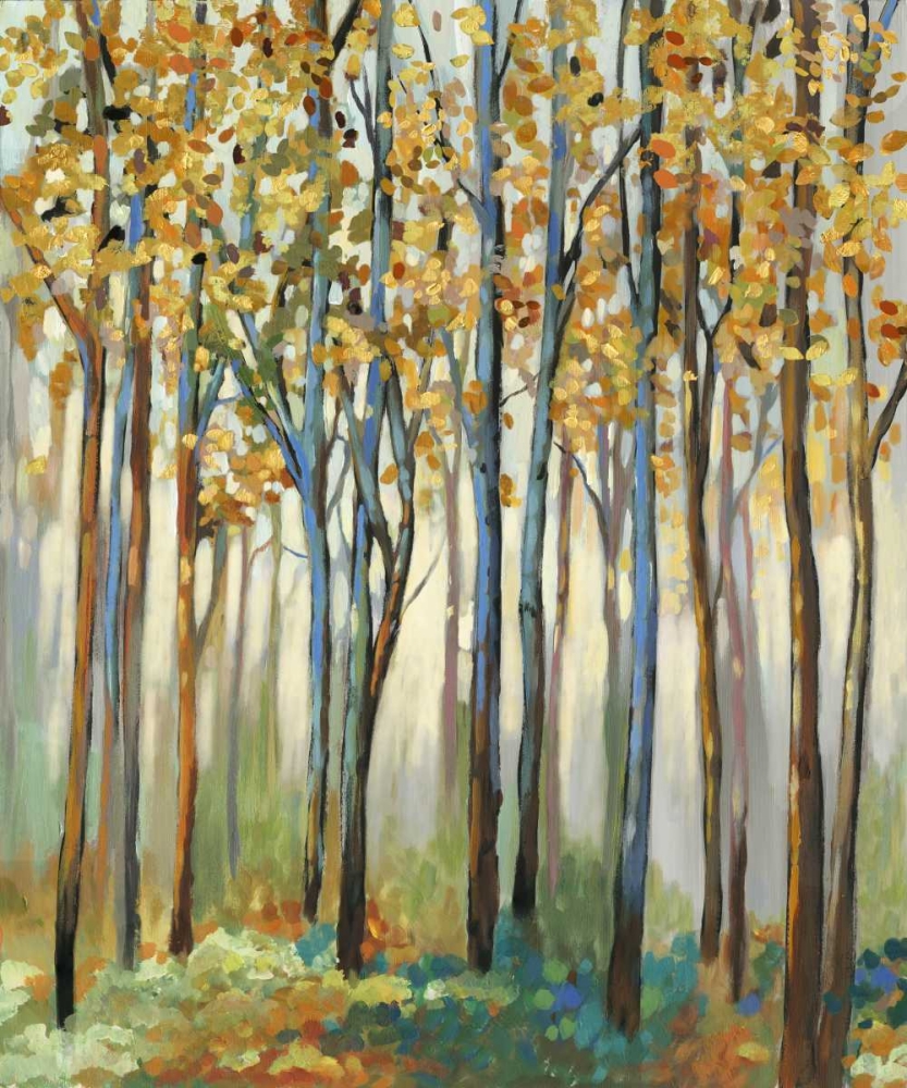 Golden Leaves art print by Allison Pearce for $57.95 CAD