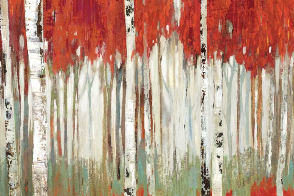 Red Landscape art print by Allison Pearce for $57.95 CAD