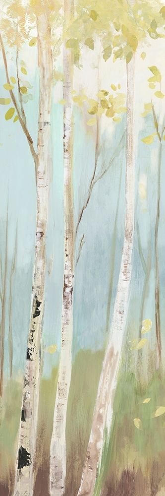 Golden Birch I art print by Allison Pearce for $57.95 CAD