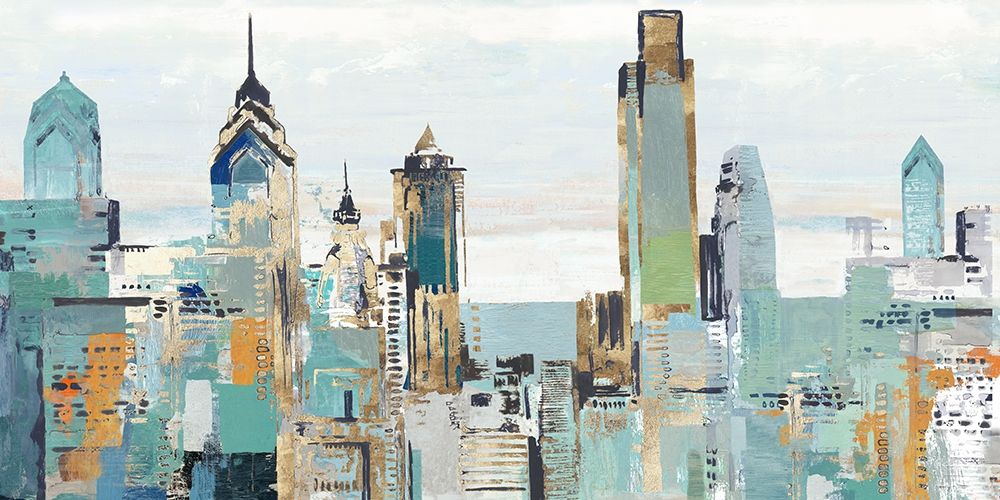 Teal City I art print by Allison Pearce for $57.95 CAD