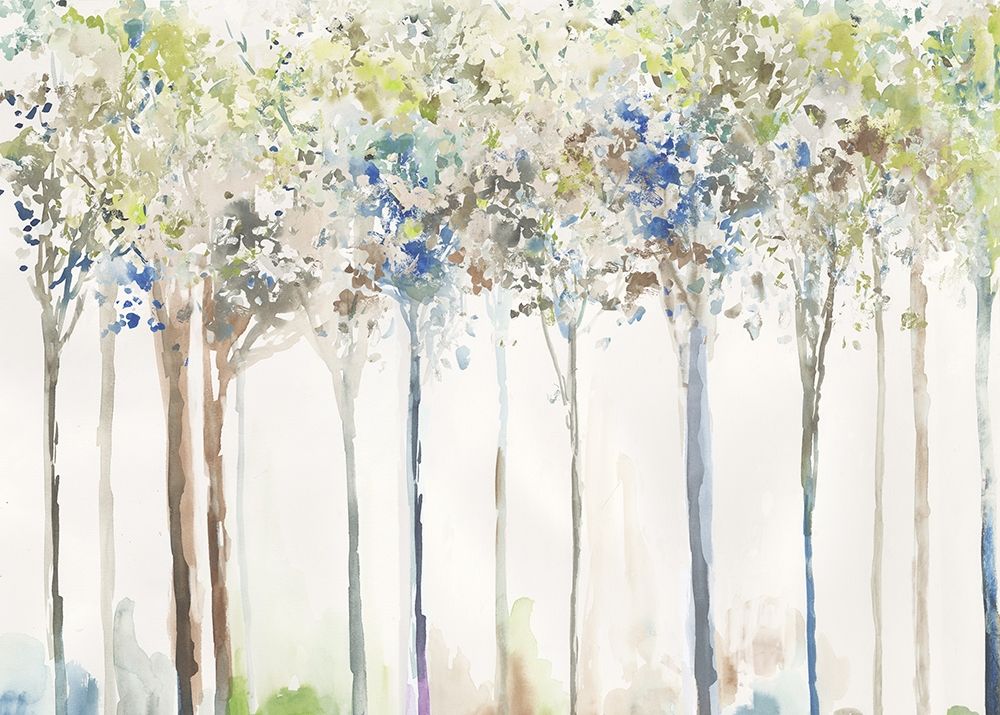 Indigo Ink Trees art print by Allison Pearce for $57.95 CAD