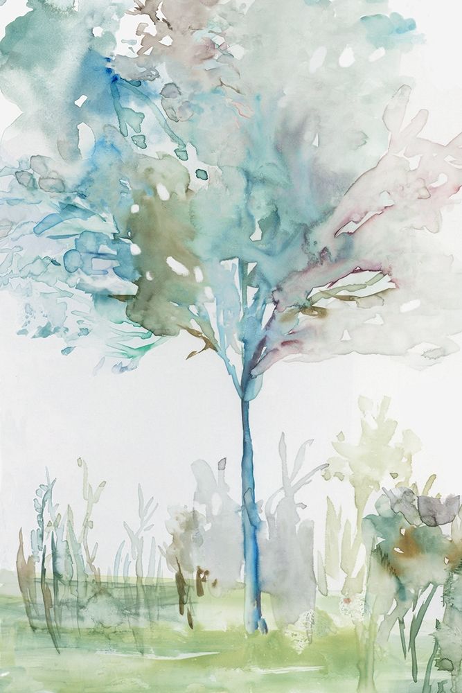 Growing Teal I art print by Allison Pearce for $57.95 CAD