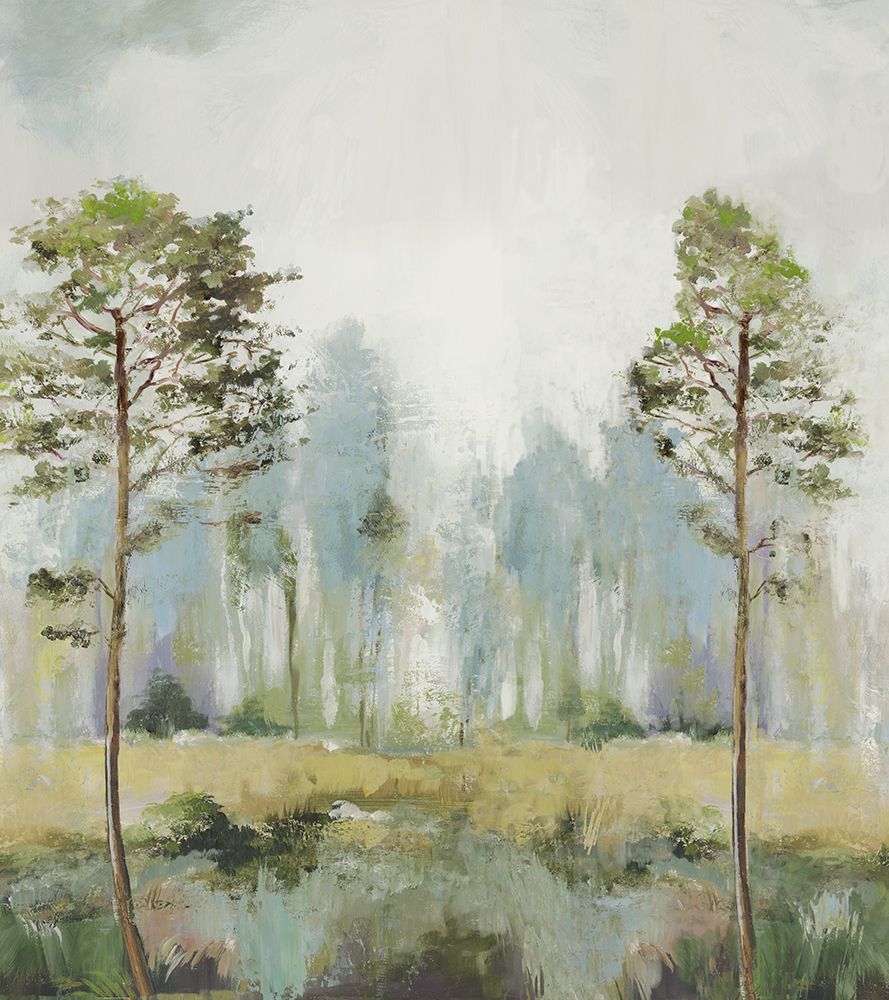 Tall Green Trees II art print by Allison Pearce for $57.95 CAD