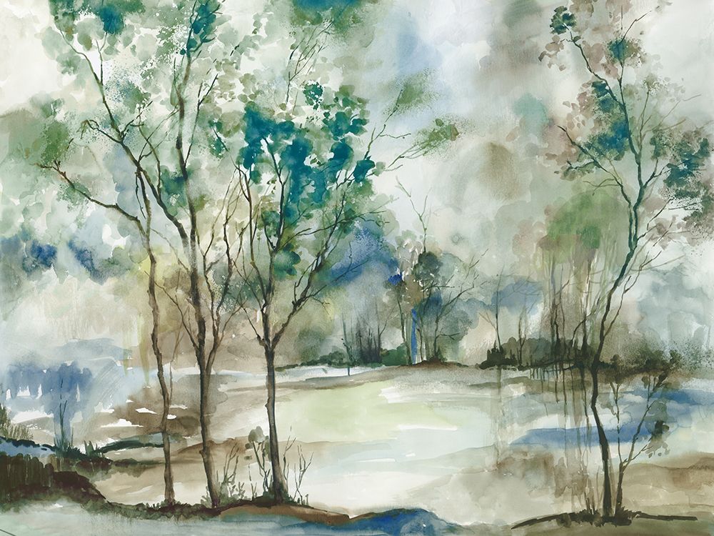 Teal Forest Grove art print by Allison Pearce for $57.95 CAD