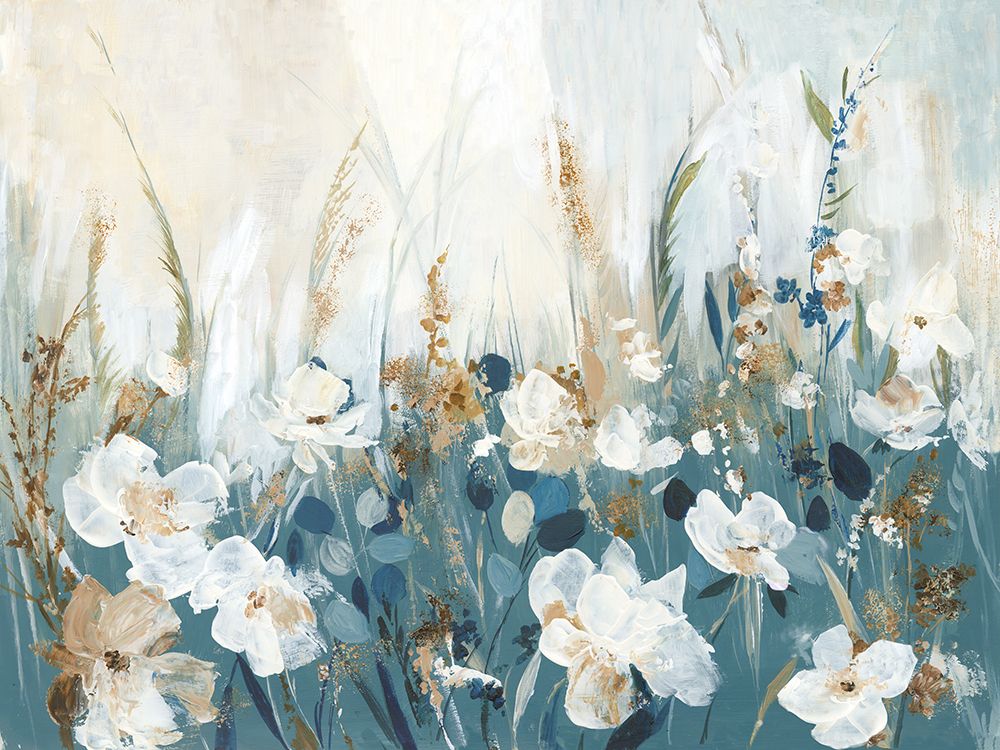 Blue Poppy Field art print by Allison Pearce for $57.95 CAD