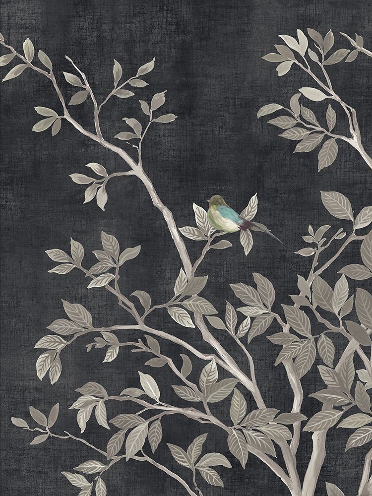 Blue Parakeet Tree II art print by Allison Pearce for $57.95 CAD