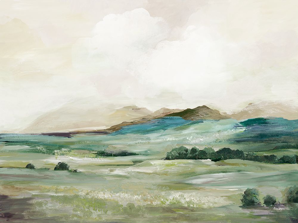 Serene Hillside Greens art print by Allison Pearce for $57.95 CAD