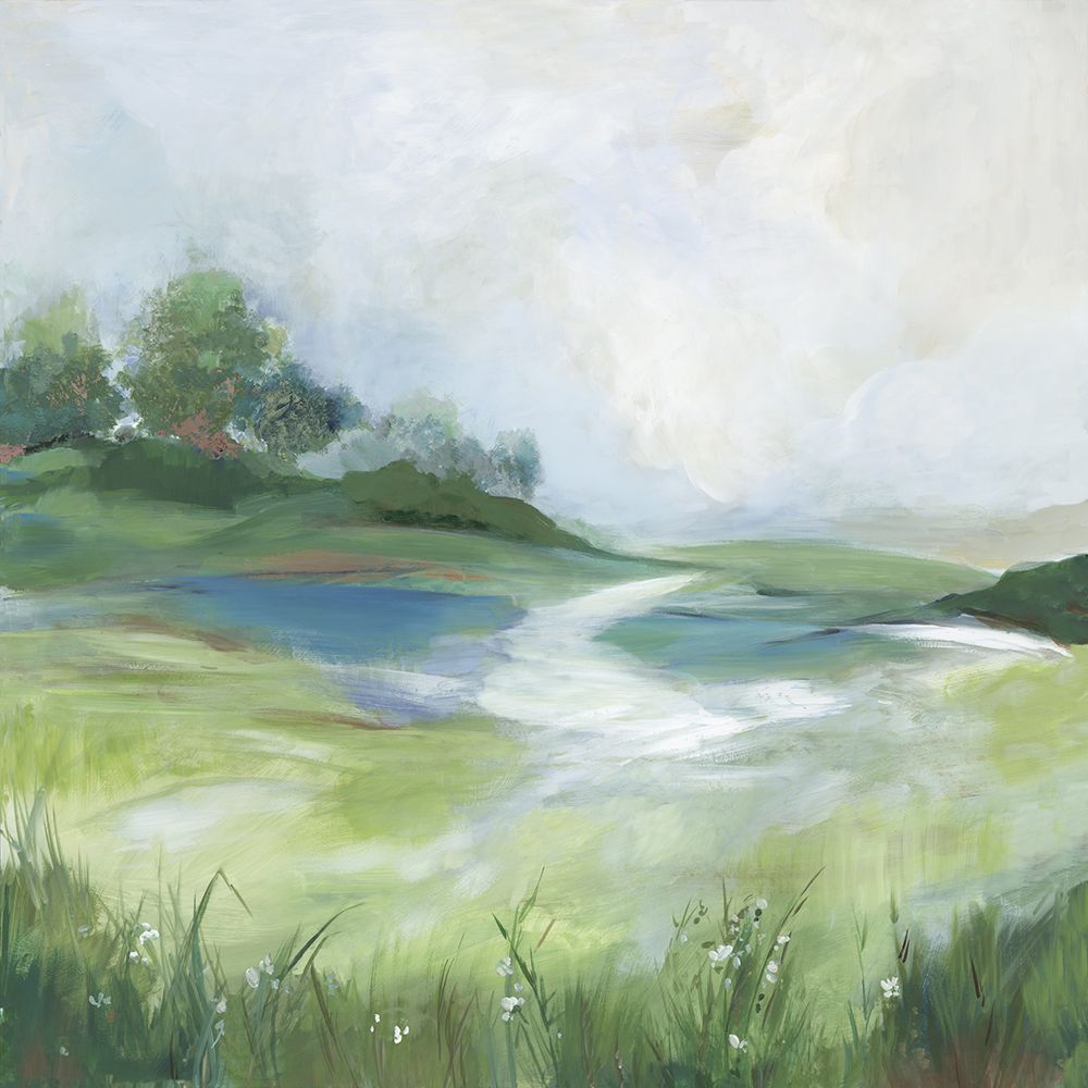 Green Mirage Road art print by Allison Pearce for $57.95 CAD
