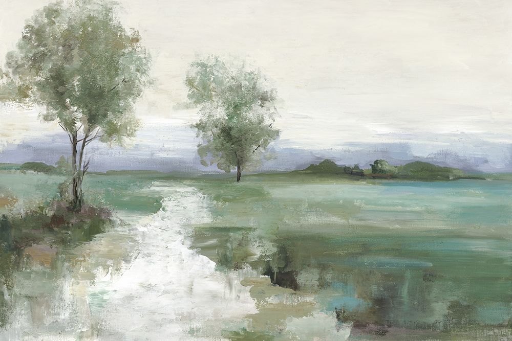 Serene Green Path art print by Allison Pearce for $57.95 CAD