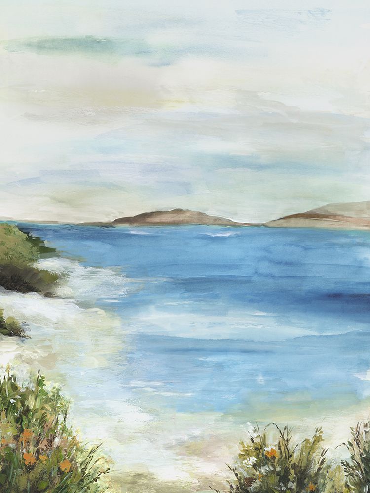 Blue Beach I art print by Allison Pearce for $57.95 CAD
