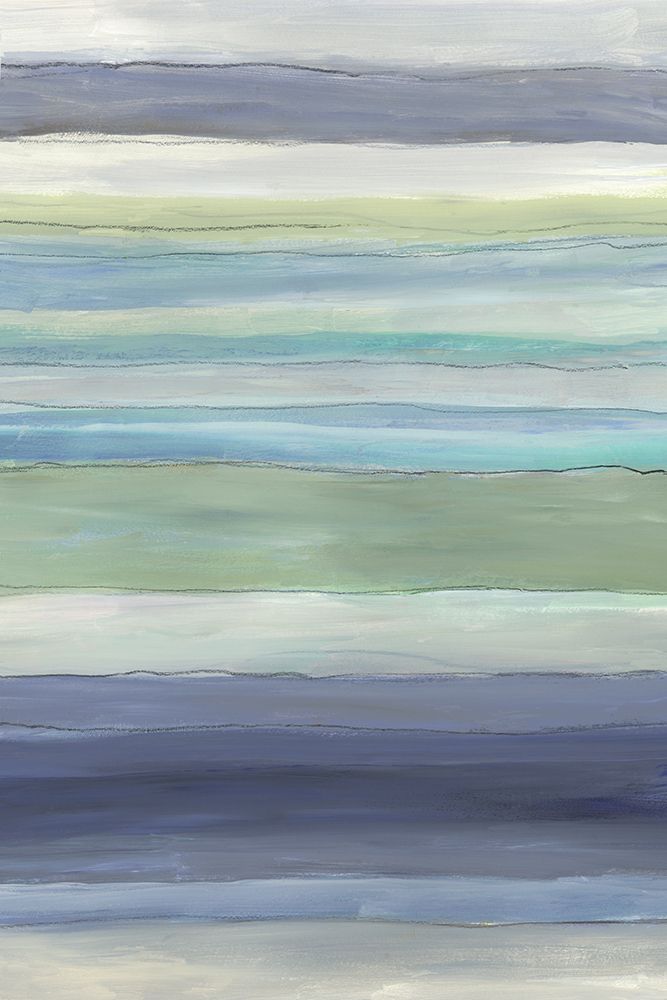 Soft Stripe Blue I art print by Allison Pearce for $57.95 CAD