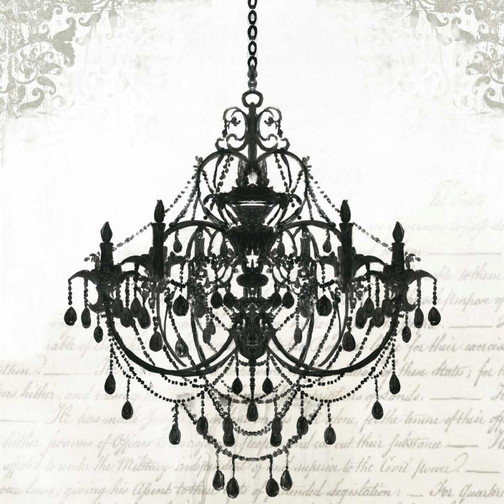Black Chandelier II art print by PI Galerie for $57.95 CAD