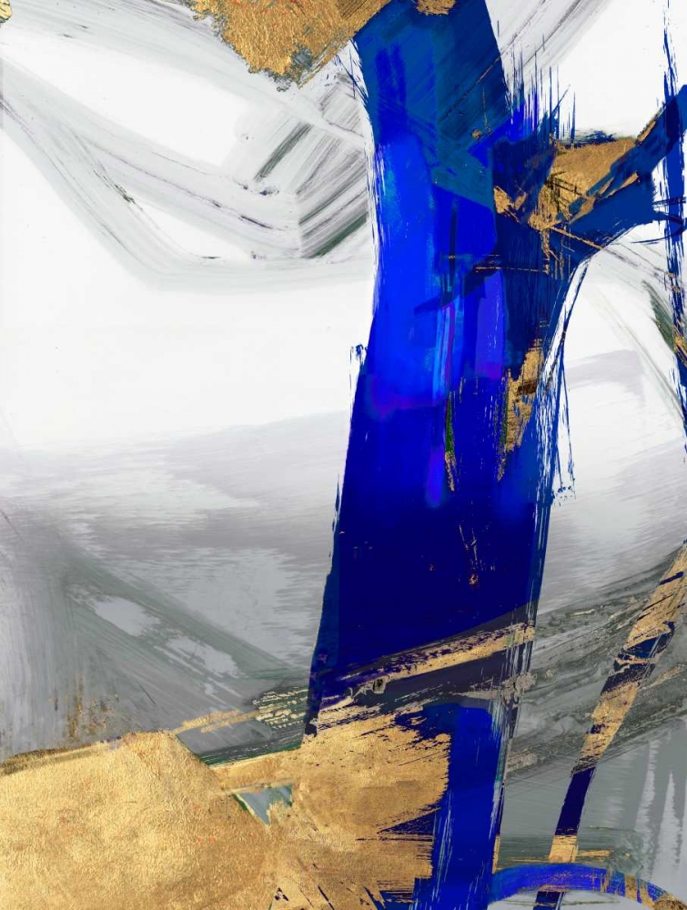 Indigo Abstract IV art print by PI Galerie for $57.95 CAD