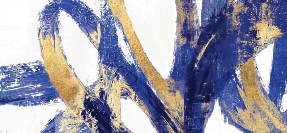 Indigo Abstract V art print by PI Studio for $57.95 CAD