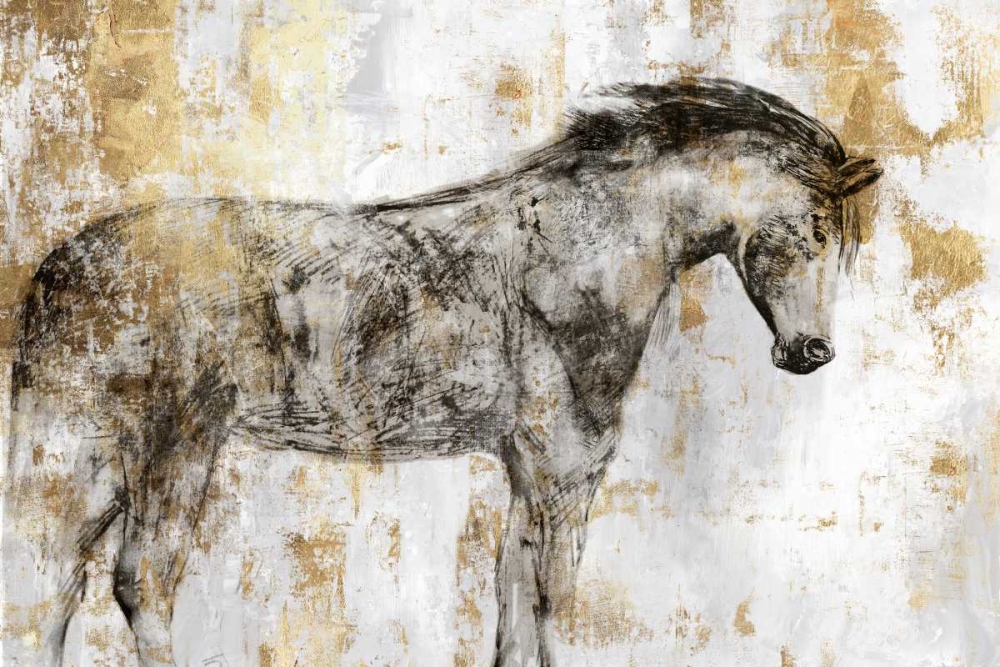 Equestrian Gold I art print by PI Galerie for $57.95 CAD