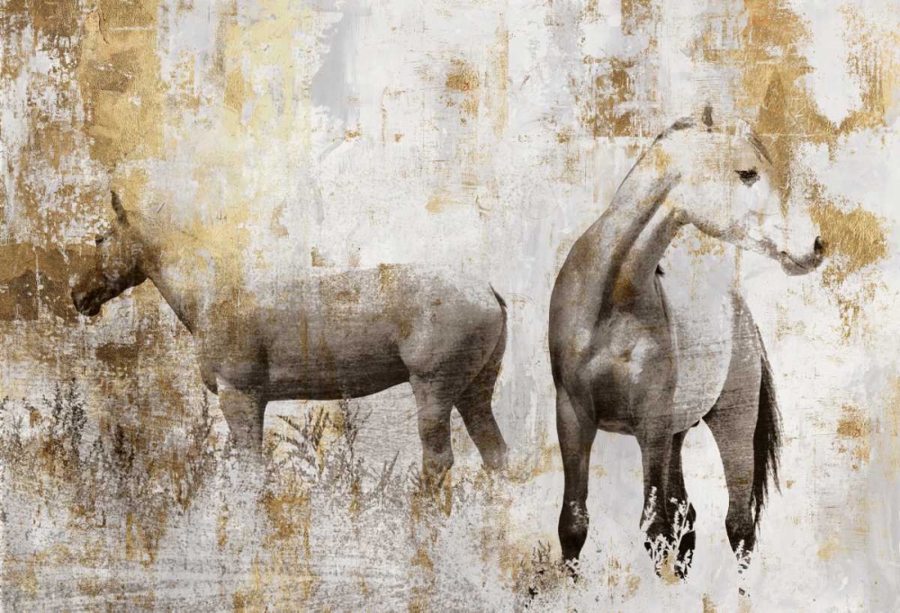 Equestrian Gold II art print by PI Galerie for $57.95 CAD