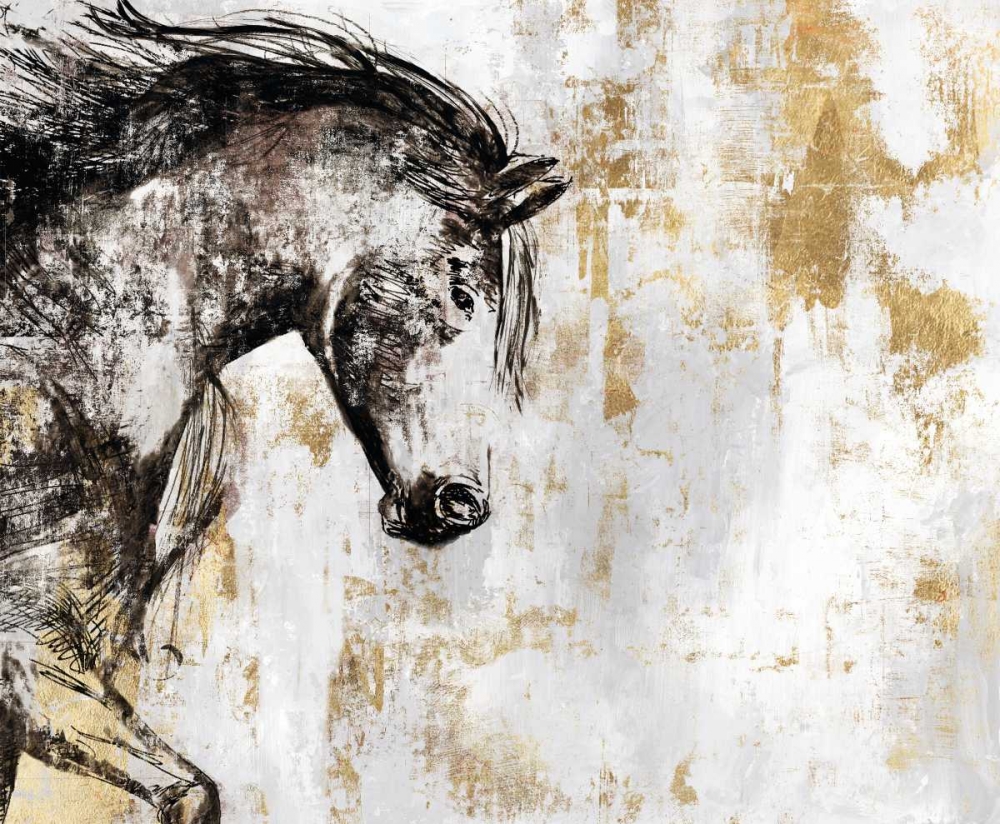Equestrian Gold III art print by PI Galerie for $57.95 CAD