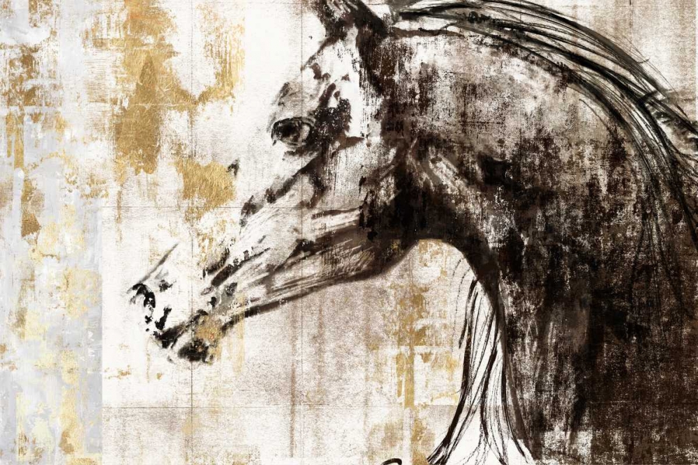 Equestrian Gold IV art print by PI Galerie for $57.95 CAD