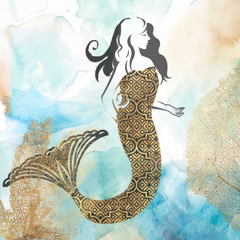 Mermaid I art print by PI Galerie for $57.95 CAD