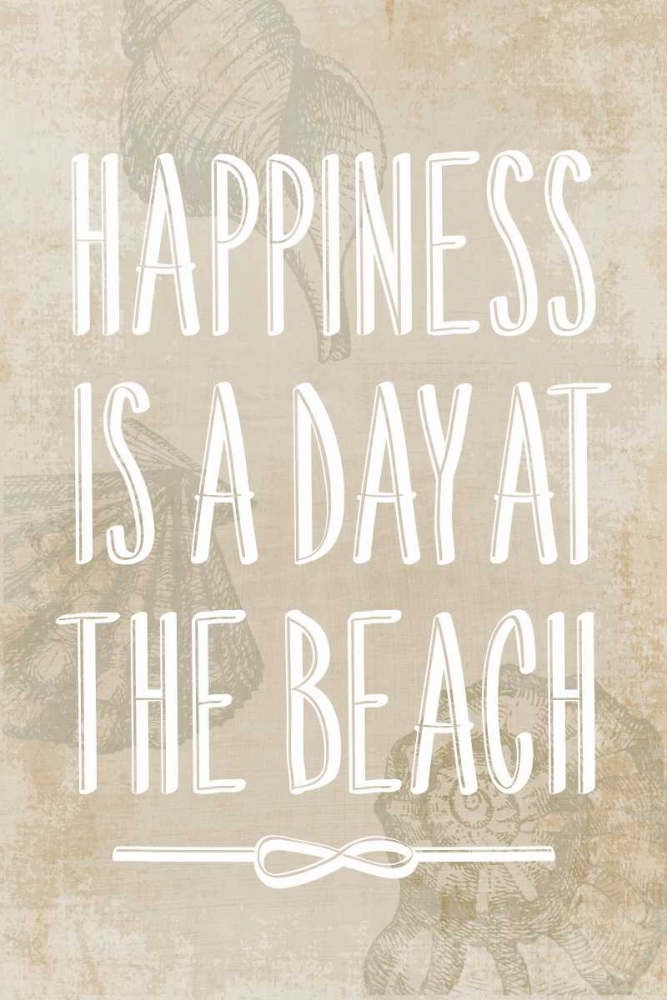 Happiness is a day at the Beach art print by PI Galerie for $57.95 CAD