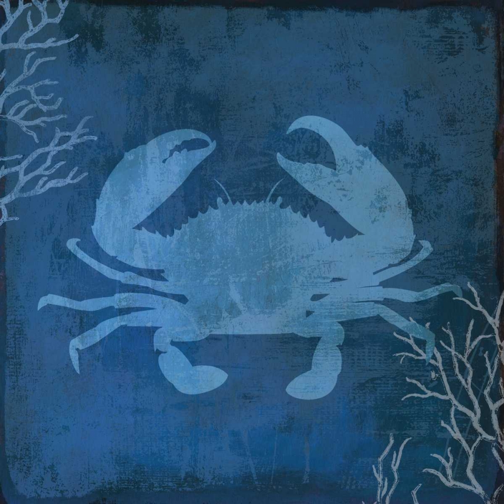 Navy Sea Crab art print by PI Studio for $57.95 CAD