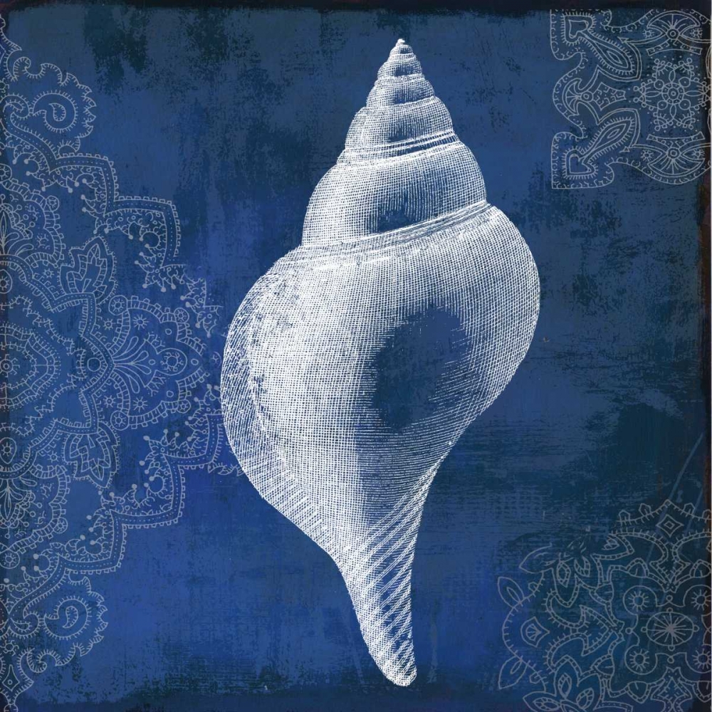 Navy Shell I art print by PI Studio for $57.95 CAD