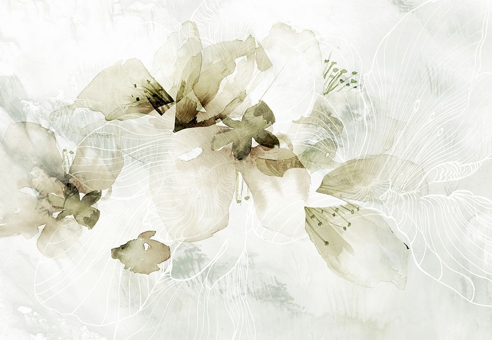 Golden Cherry Blossoms art print by Pamela Collabera for $57.95 CAD