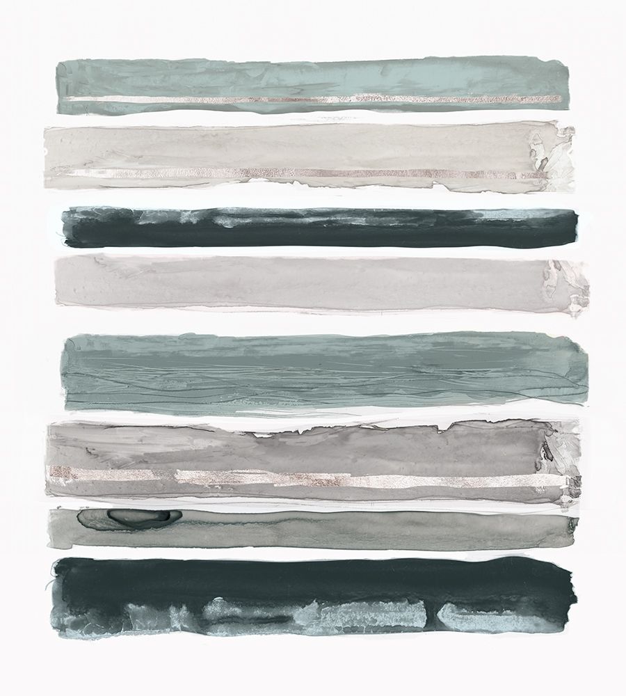Teal Rothkos Stripes I art print by PI Studio for $57.95 CAD