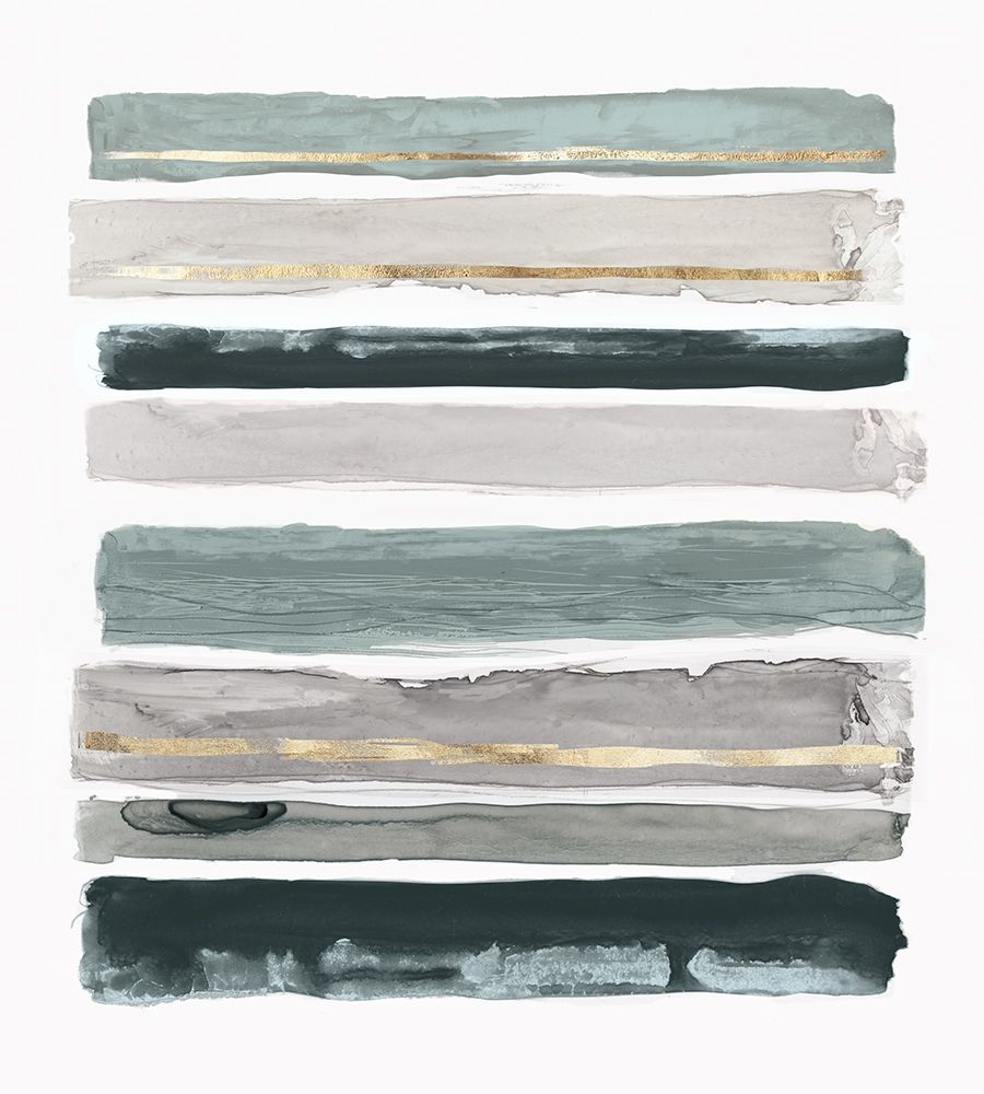 Teal Rothos Stripes II art print by PI Studio for $57.95 CAD