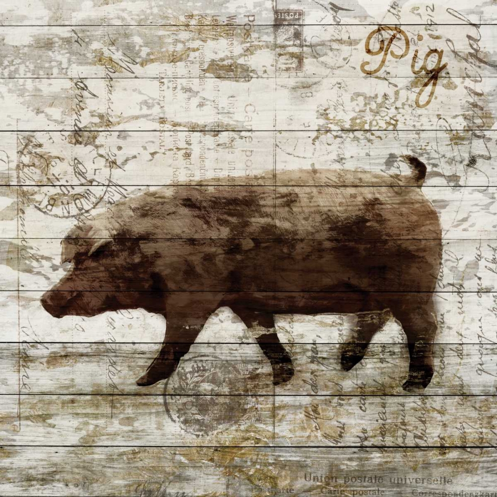 Pig art print by PI Studio for $57.95 CAD