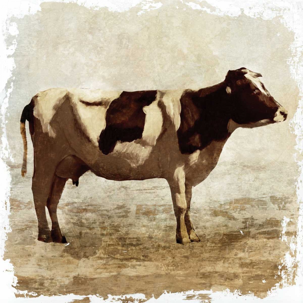 Cow white border art print by PI Studio for $57.95 CAD