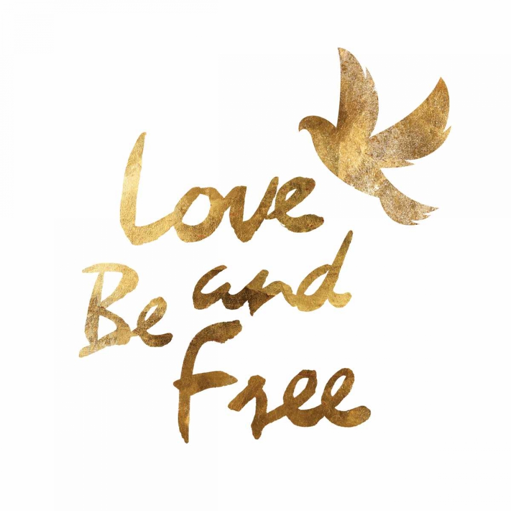 Love and Be Free with Bird art print by PI Studio for $57.95 CAD