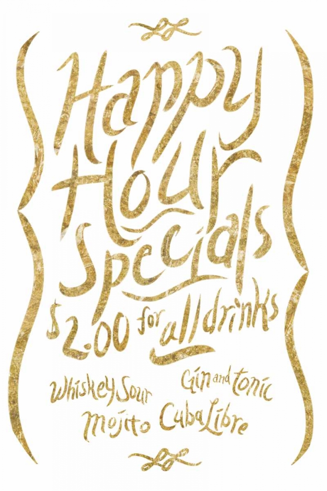 Happy Hour 2 gold art print by PI Studio for $57.95 CAD