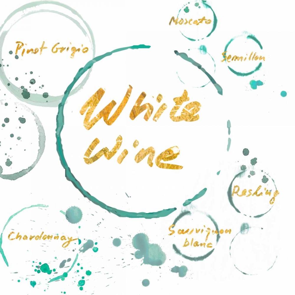 White Wine Gold art print by PI Studio for $57.95 CAD