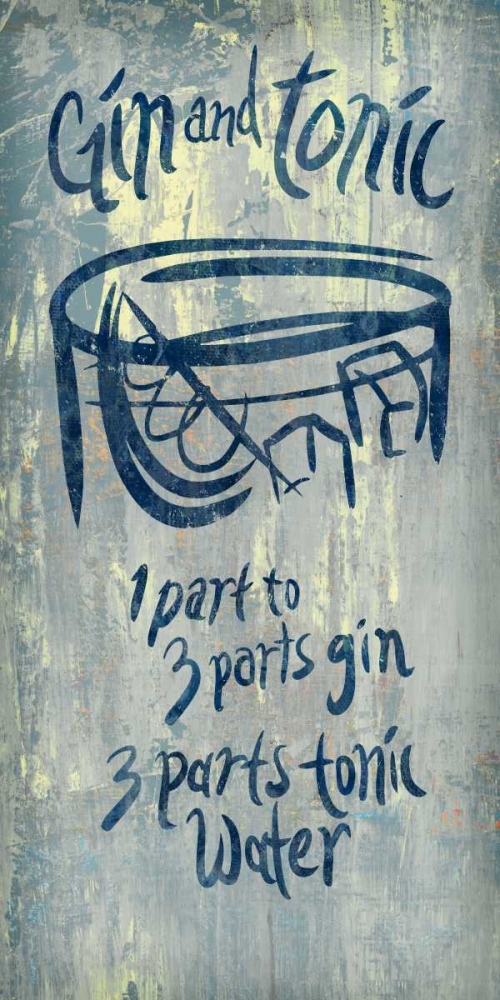 Gin and Tonic Blue art print by PI Studio for $57.95 CAD