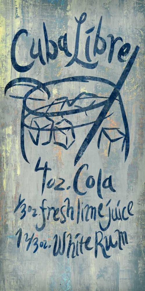 Cuba Libre Blue art print by PI Studio for $57.95 CAD