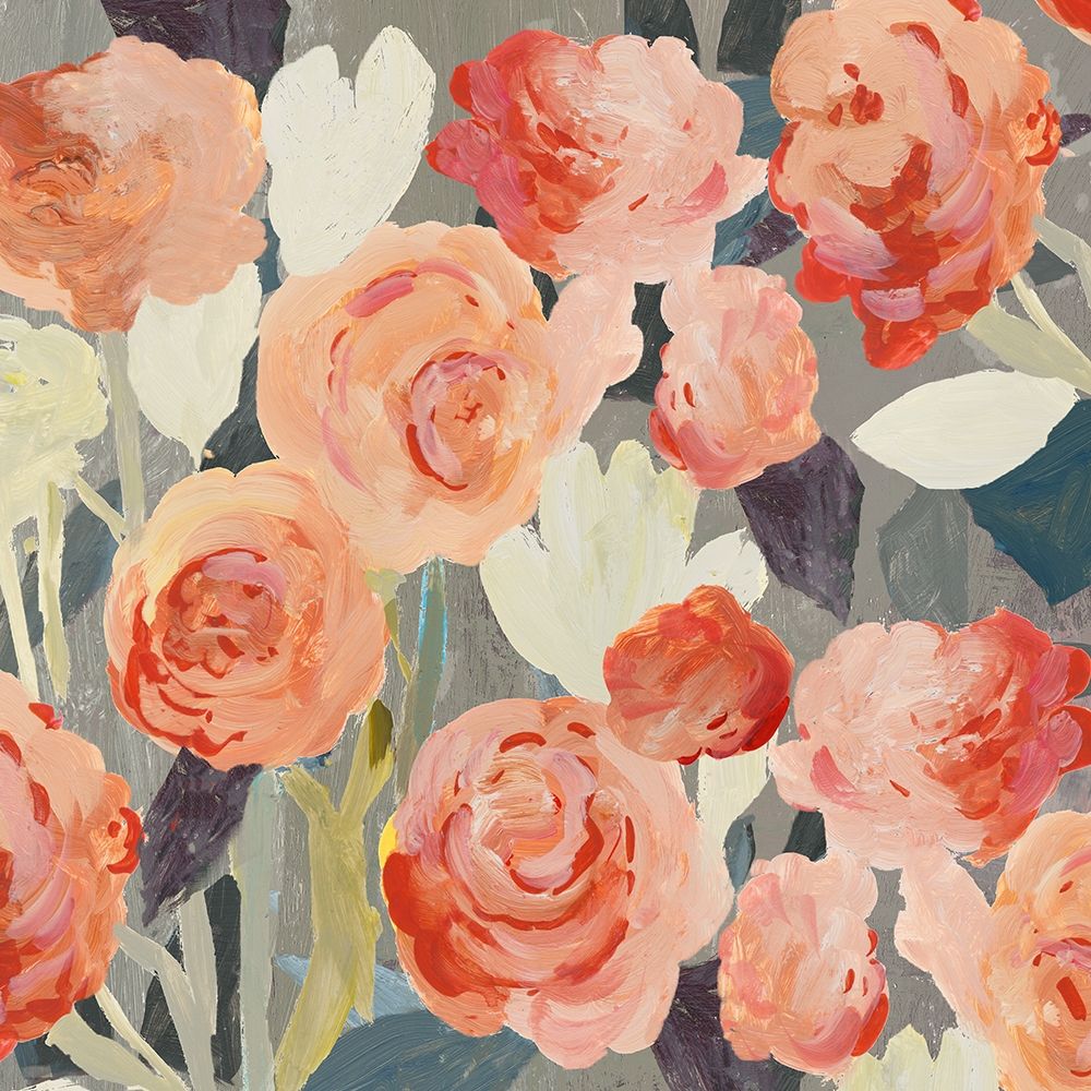 Peach Floral art print by PI Studio for $57.95 CAD